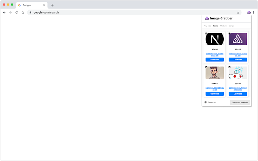 Image Grabber  from Chrome web store to be run with OffiDocs Chromium online