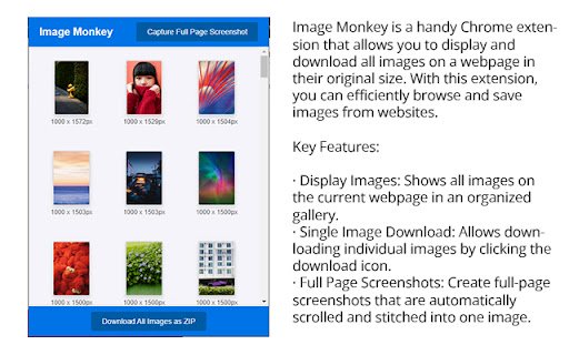 Image Monkey Free Image Downloader  from Chrome web store to be run with OffiDocs Chromium online