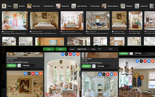 Image Saver  from Chrome web store to be run with OffiDocs Chromium online
