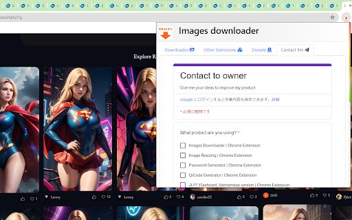 Images downloader  from Chrome web store to be run with OffiDocs Chromium online