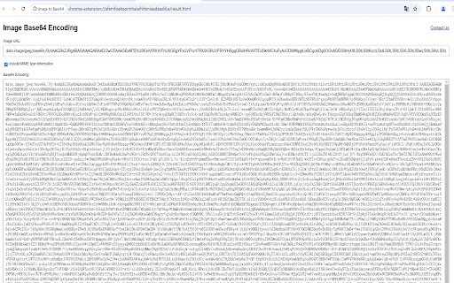Image to Base64  from Chrome web store to be run with OffiDocs Chromium online