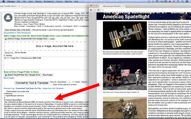 Image Translate, Documents to Text de Chrome web store para ejecutarse con OffiDocs Chromium en línea