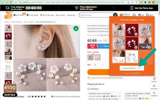 Image  Video Downloader for TM  from Chrome web store to be run with OffiDocs Chromium online
