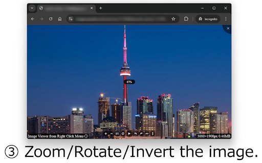 Image Viewer from Right Click Menu  from Chrome web store to be run with OffiDocs Chromium online