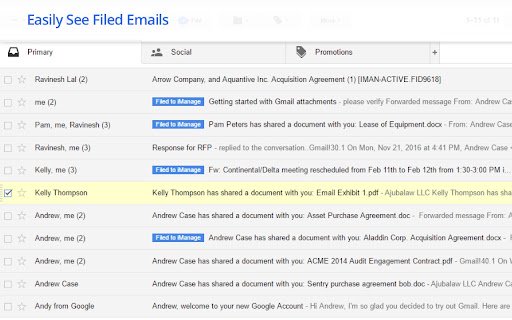 iManage Work for Gmail by MacroAgility  from Chrome web store to be run with OffiDocs Chromium online