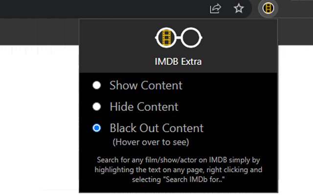IMDB++  from Chrome web store to be run with OffiDocs Chromium online