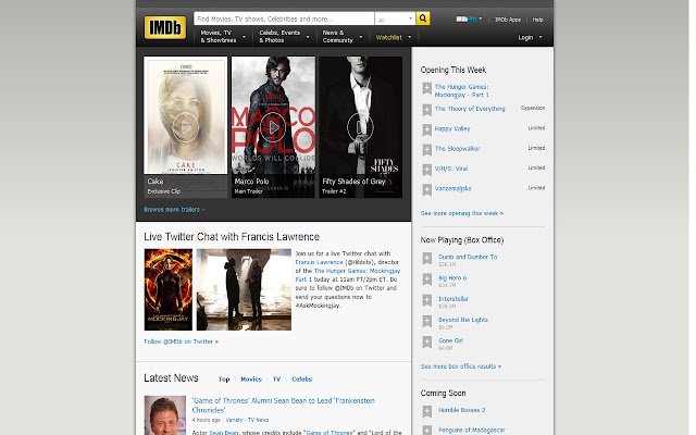 IMDB Navbar Query Focus FFS mula sa Chrome web store na tatakbo sa OffiDocs Chromium online