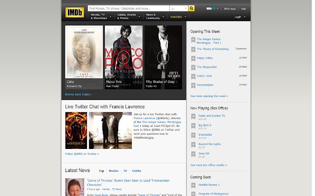 OffiDocs Chromiumオンラインで実行されるChrome WebストアからのIMDB Navbar Query Focus FFS