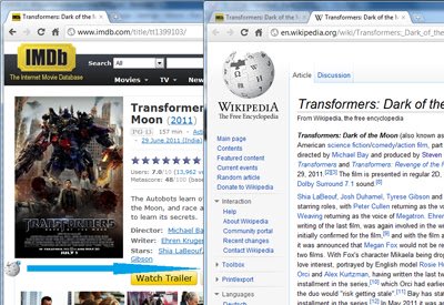 IMDB לוויקיפדיה מחנות האינטרנט של Chrome להפעלה עם OffiDocs Chromium באינטרנט
