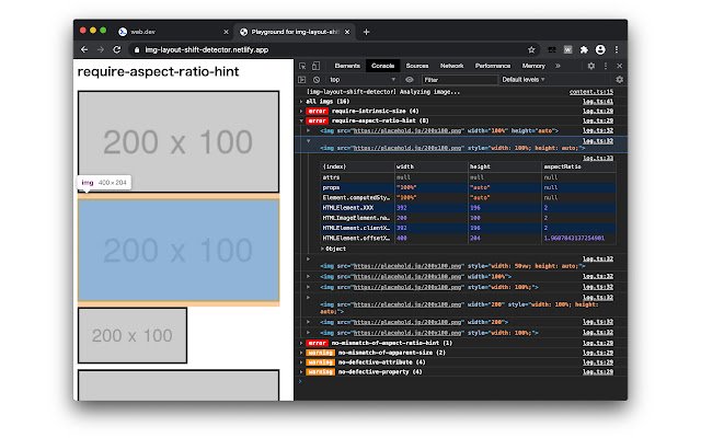 img layout shift detector  from Chrome web store to be run with OffiDocs Chromium online