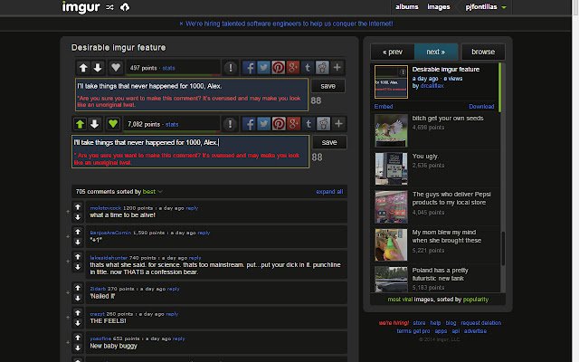 imgur: Are You Sure?  from Chrome web store to be run with OffiDocs Chromium online