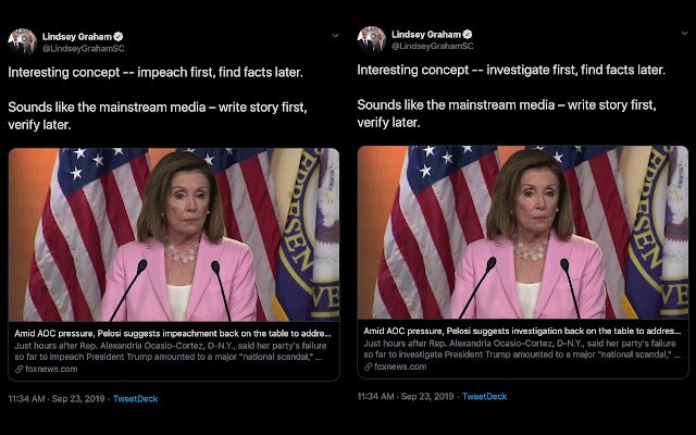 Impeach to Investigate  from Chrome web store to be run with OffiDocs Chromium online