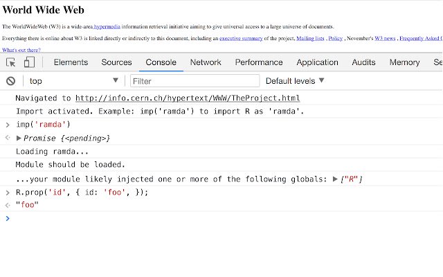 Import JS  from Chrome web store to be run with OffiDocs Chromium online