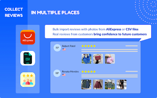 Import Reviews Sales Triggers  from Chrome web store to be run with OffiDocs Chromium online
