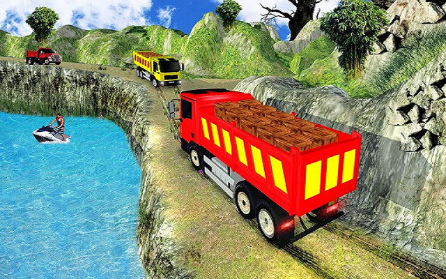 Gra Impossible Cargo Truck Driver Simulator ze sklepu internetowego Chrome, którą można uruchomić za pomocą OffiDocs Chromium online