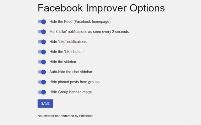 Verbeter uw Facebook (door Lapzor) vanuit de Chrome-webwinkel om te worden uitgevoerd met OffiDocs Chromium online