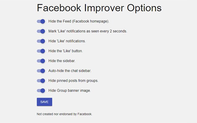 قم بتحسين Facebook (بواسطة Lapzor) من متجر Chrome الإلكتروني ليتم تشغيله باستخدام OffiDocs Chromium عبر الإنترنت