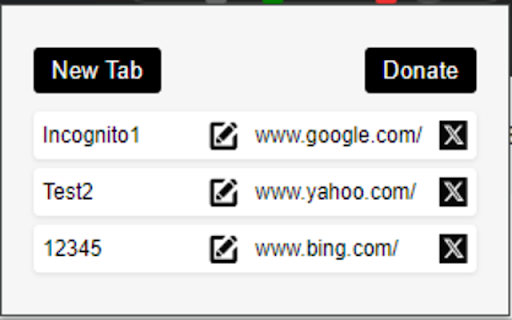 Incognito Manager  from Chrome web store to be run with OffiDocs Chromium online