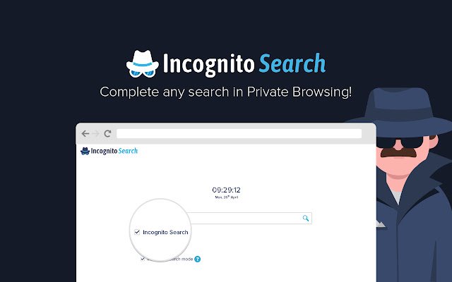 Incognito Search mula sa Chrome web store na tatakbo sa OffiDocs Chromium online