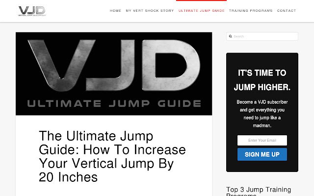 Increase Your Vertical Jump  from Chrome web store to be run with OffiDocs Chromium online