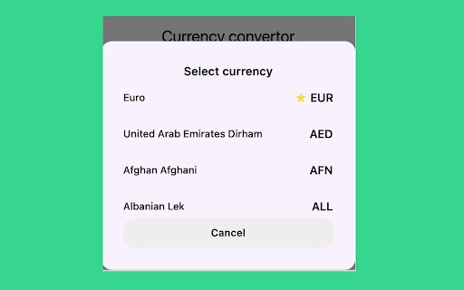 InCurrency  from Chrome web store to be run with OffiDocs Chromium online