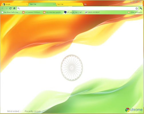 La bandera india de Chrome web store se ejecutará con OffiDocs Chromium en línea