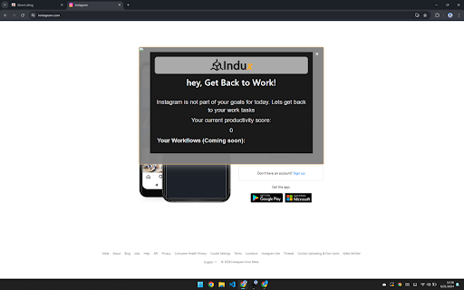 Indux  from Chrome web store to be run with OffiDocs Chromium online