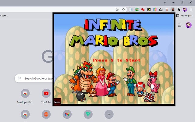 Infinite Mario Bros for Chrome™ din magazinul web Chrome va fi rulat cu OffiDocs Chromium online