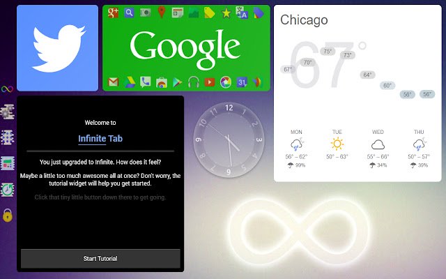 Infinite Tab  from Chrome web store to be run with OffiDocs Chromium online