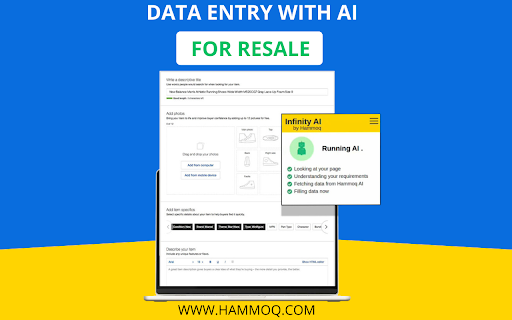 Infinity AI by Hammoq  from Chrome web store to be run with OffiDocs Chromium online
