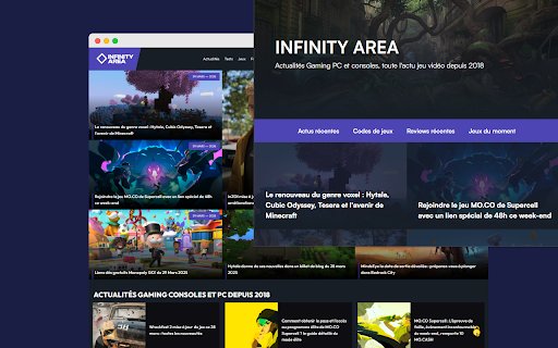 INFINITY AREA  from Chrome web store to be run with OffiDocs Chromium online