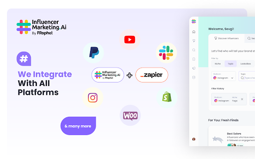 Influencer Analytics Tool by IMAI  from Chrome web store to be run with OffiDocs Chromium online