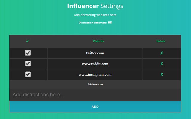 Influencer: Productive  Motivational  from Chrome web store to be run with OffiDocs Chromium online