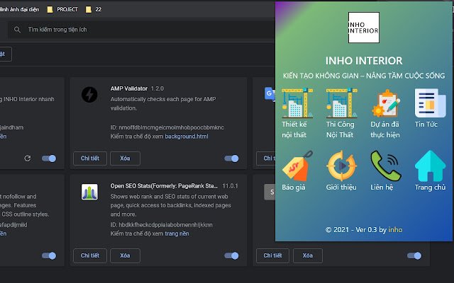 OffiDocs Chromiumオンラインで実行されるChrome WebストアのINHO Interior