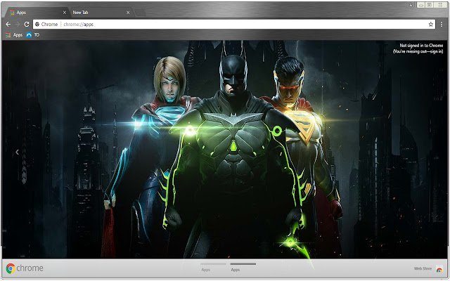 Injustice 2 Supergirl Batman Superman ze sklepu internetowego Chrome do uruchomienia z OffiDocs Chromium online