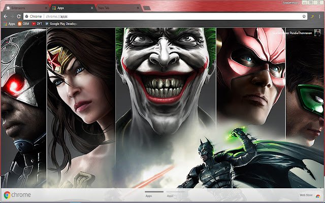 Injustice Gods Among Us Super Hero из интернет-магазина Chrome будет работать с OffiDocs Chromium online