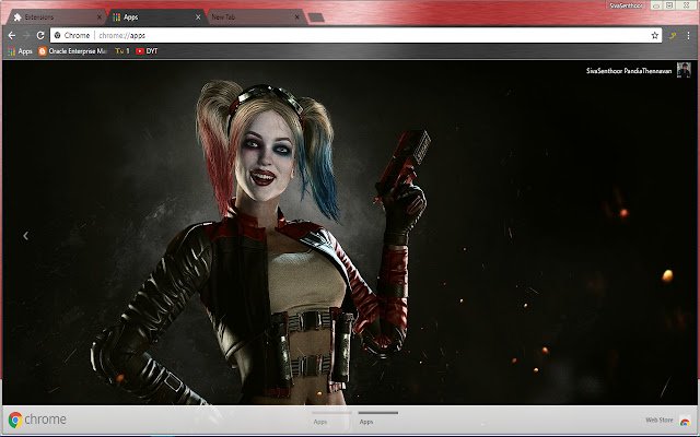 Injustice Harley Quinn Sucide Squad từ cửa hàng Chrome trực tuyến sẽ được chạy với OffiDocs Chromium trực tuyến