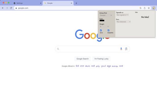 Inker  from Chrome web store to be run with OffiDocs Chromium online