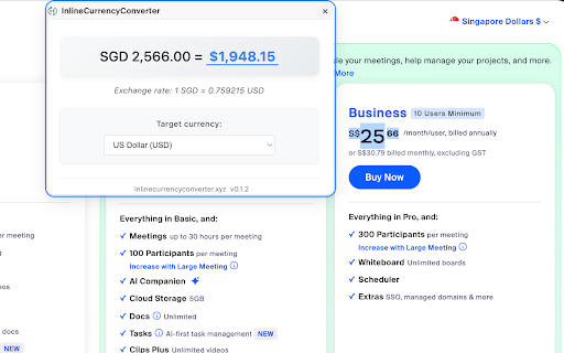 InlineCurrencyConverter from Chrome web store to be run with OffiDocs Chromium online InlineCurrencyConverter from Chrome web store to be run with OffiDocs Chromium online