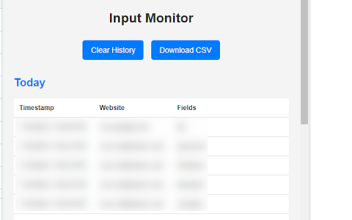 Input Monitor  from Chrome web store to be run with OffiDocs Chromium online
