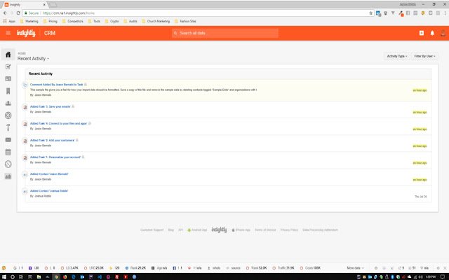 Insightly FREE Upgrade Bar Disabler  from Chrome web store to be run with OffiDocs Chromium online