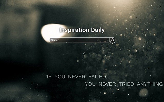 Inspiration Daily din magazinul web Chrome care va fi rulat cu OffiDocs Chromium online