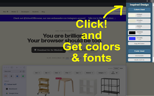 Inspired Design  from Chrome web store to be run with OffiDocs Chromium online