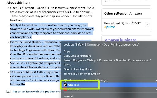 Inspired Web Clipper  from Chrome web store to be run with OffiDocs Chromium online
