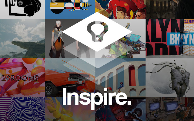 Inspire Gallery New Tab dal Chrome Web Store per essere eseguito con OffiDocs Chromium online