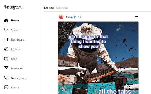 instagram dashboard  from Chrome web store to be run with OffiDocs Chromium online