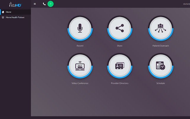 InstaMD Tele Visits App  from Chrome web store to be run with OffiDocs Chromium online