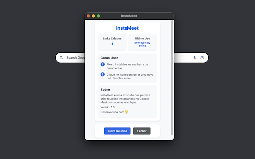 InstaMeet  from Chrome web store to be run with OffiDocs Chromium online