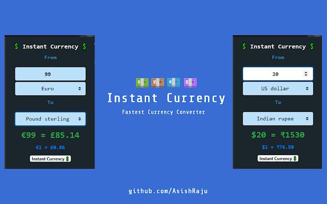 Instant Currency  from Chrome web store to be run with OffiDocs Chromium online