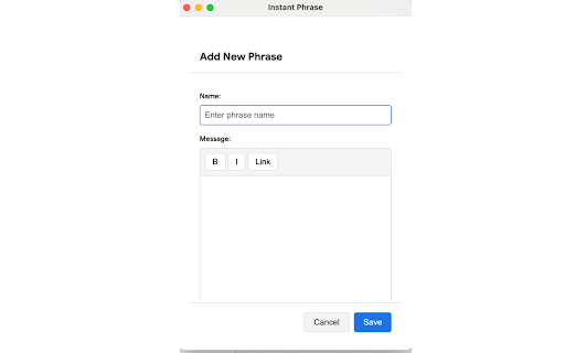 Instant Phrase  from Chrome web store to be run with OffiDocs Chromium online